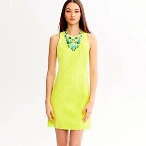 Banana Republic Womens Milly Collection Sheath Dress Size 10 Dopamine Resort